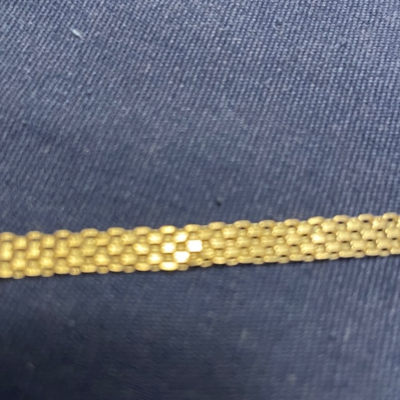 14K Gold Box Link Bracelet - Picture 6 of 7